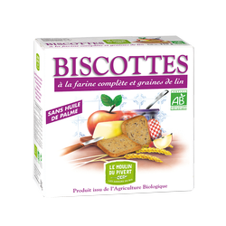 Biscottes cpt graines lin 270g